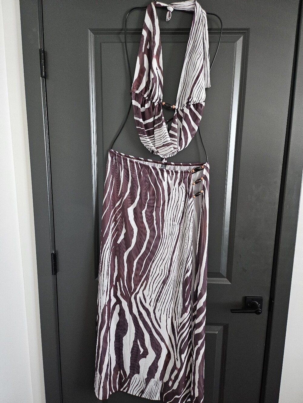 2pc Halter And Skirt Set